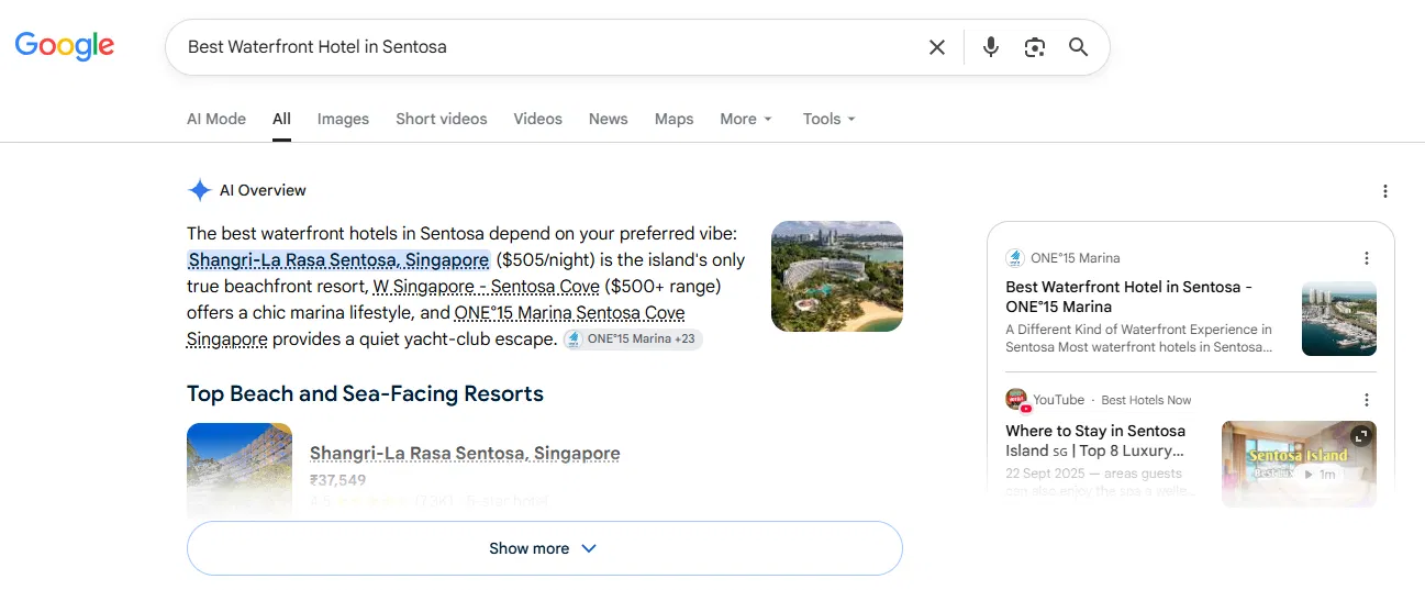 One Base Media SEO results