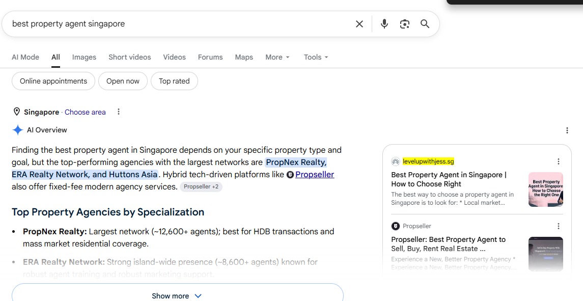 Virpus SEO and AI Overview results